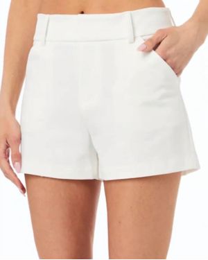 Drew Vali High Waist Shorts - White