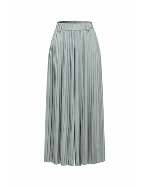 Riviera Pleated Wide Leg Pants - Multicolor