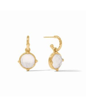 Julie Vos Honey Bee Hoop & Charm Earring - Metallic