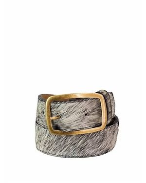 Charlie Leather Kallyn Wide Exotic Belt - White