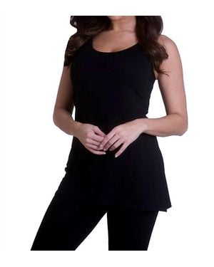 Angel Viscose Tank Top - Black