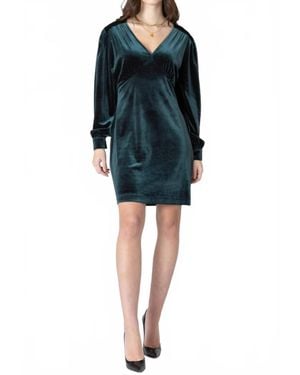 Dex Velvet Mini Dress - Black