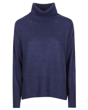 Aragona Luxurious Cashmere Turtleneck - Blue
