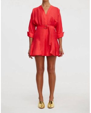 Acler Fairyhill Mini Dress - Red
