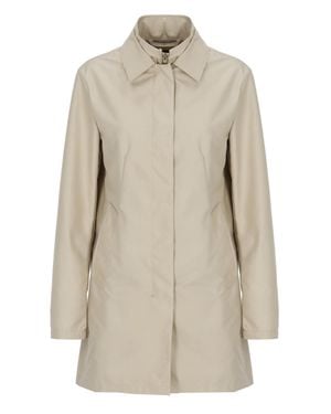 Fay Waterproof Buttoned Jacket - Natural