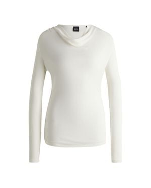 BOSS Long-Sleeved Top - White