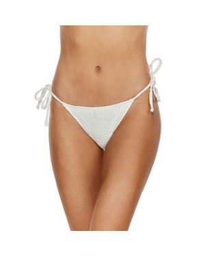 Flirtt Gottex Mermaid Island Textured Side Tie Bikini Bottom - Brown