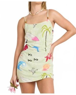 Billabong Lottie Hall Mini Dress - Green