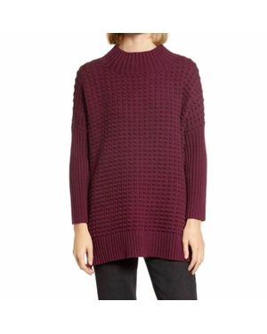 French Connection Mozart Popcorn Cotton Sweater - Purple
