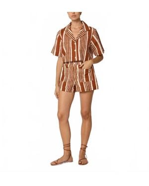 Cleobella Niko Linen Shorts - Multicolor