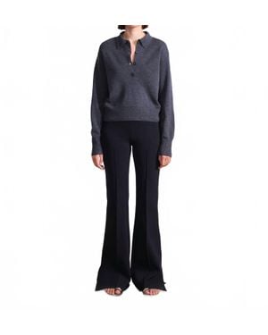 Apiece Apart Hana Pull On Full Flare Pants - Black