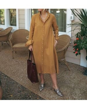 CP Shades Button Down Shirt Dress - Multicolor