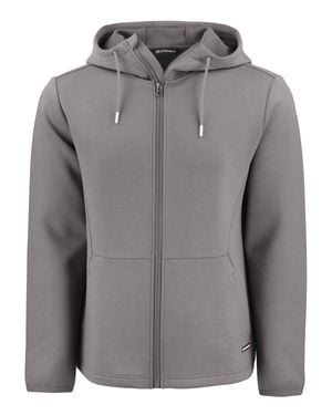 Cutter & Buck Roam Epic Comfort Recycled Full Zip Hooded Jacket - Gray
