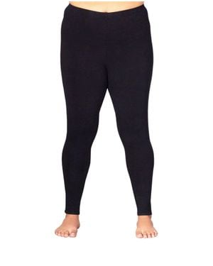 On The Plus Side Plus Size Leggings - Blue
