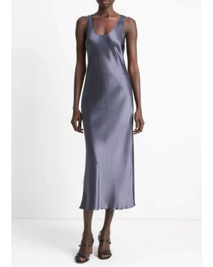 Vince Bias Tank Dress - Blue