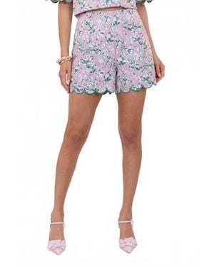 Voya Elsie High Rise Shorts - Blue