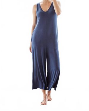 YALEA Kylee Buttersoft Bamboo Sleeveless Sweater - Blue