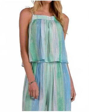 Elan The Sunset Stripe Cami - Blue