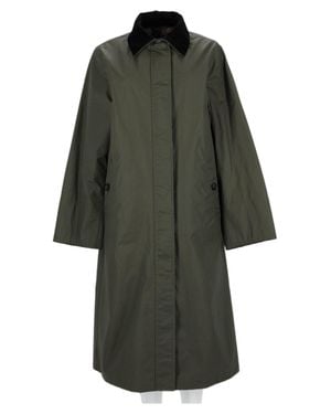 Woolrich Straight-Cut Long Wool-Blend Jacket - Gray