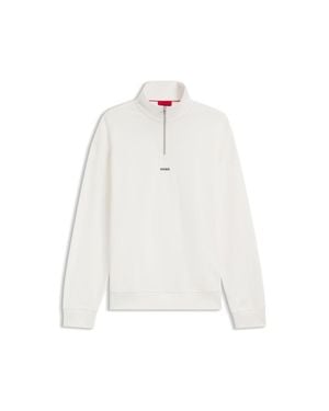HUGO Cotton Sweatshirt - White