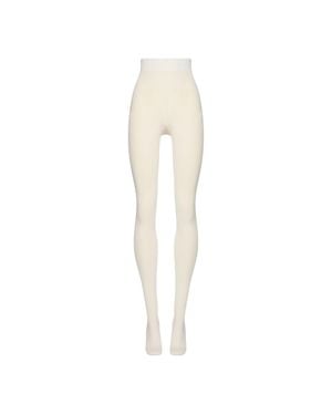 Wolford Cotton Rib Tights - Natural