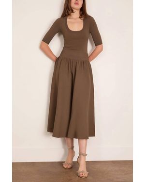 Maria McManus Double Keyhole Dress - Brown