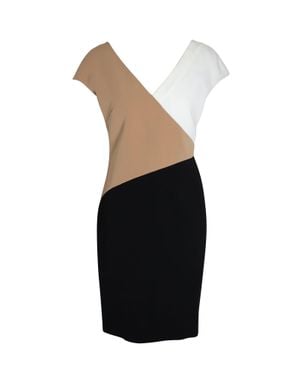 Diane von Furstenberg Colorblock Sheath Dress - White