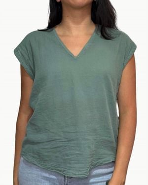 Hartford Tomari Knit T-Shirt - Green