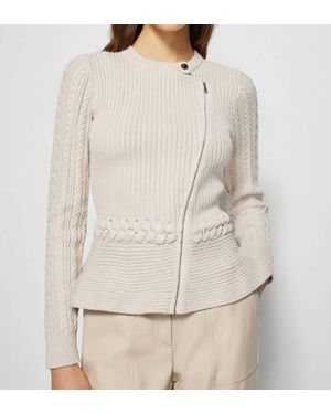 Jonathan Simkhai Andi Peplum Jacket - Natural