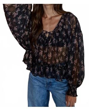 By Together Karissa Floral Shirt - Black