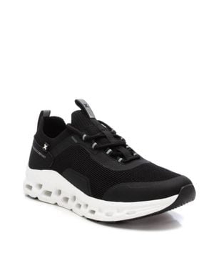 Xti Waffle Sole Casual Athletic Sneakers - Black