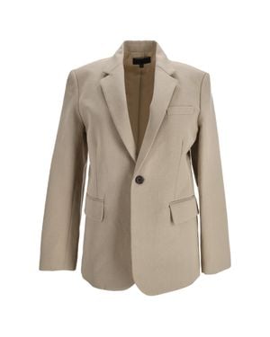 Nili Lotan Francoise Oversized Jacket - Natural
