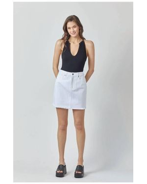 Hidden Jeans Patton Mini Skirt - White