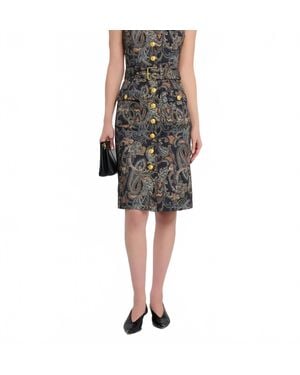 L'Agence Idy Button Front Dress - Black