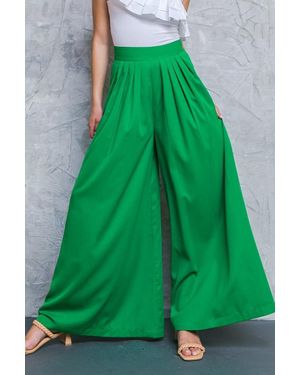 TRUEDAMES At The Wishing Well Woven Pants - Green
