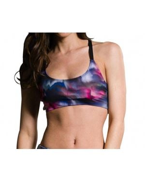 Onzie X-Back Elastic Low Impact Sports Bra - Black