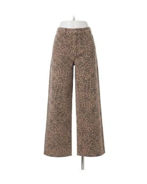 Z Supply Marli Denim Leopard Pant - Brown
