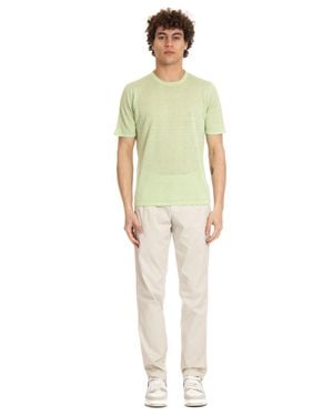 Roberto Collina Pure Linen T-Shirt - Yellow