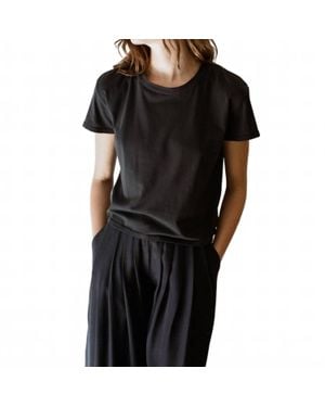 By Together Charlotte Organic Cotton Elevated Tee - Black