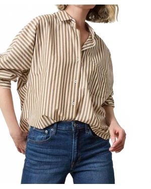 Lilla P Dolman Sleeve Button Down Shirt - Blue