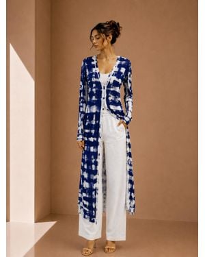 Pierantonio Gaspari Jersey Cardigan - Blue