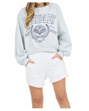 Blu Pepper Tennis Club Sweatshirt - Blue