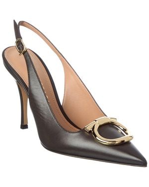 Ferragamo Ferragamo Sara Leather Slingback Pump - Black
