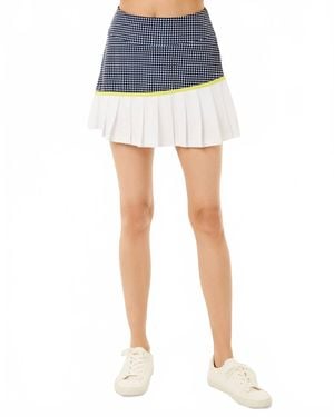 Addison Bay Mixed Smooth Sport 15In Rally Skort - Blue