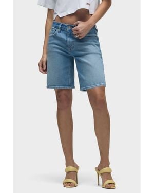 Hudson Jeans London Low Rise Long Shorts - Blue