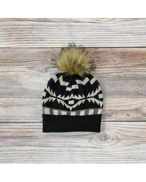 Tasha Polizzi Blanket Beanie Hat - Black
