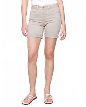 Charlie b Cuff High Waist Short - Gray