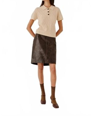 THE GARMENT Como Cable Mini Polo - Natural