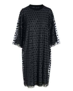 Bitte Kai Rand Embroidery Mesh Dress - Black