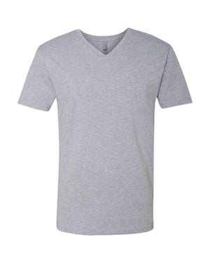 Next Level Cotton V-Neck T-Shirt - Gray